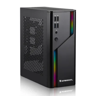 Mini ITX Case ARGB Small Form Factor SFF Mini-Tower HTPC PC Cases Vented Panels 0.8mm SPCC Computer Chassis Suitable for ITX