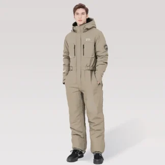 Motorcycle Riding Winter Coldproof Clothing Winter Fashion Waist Designwarm Cotton Jumpsuit Thickened Waterproof Snowmobile Suit