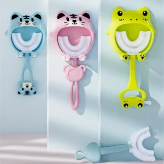 Children's U-shaped Toothbrush Baby's Mouth Type Lazy Toothbrush Toothbrush Cleaner for Children's Oral Hygiene