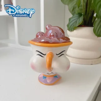 Disney Beauty and The Beast Ceramic Mug with Lid Cartoon Creative Coffee Cup for Milk Tea Office Home Use Gift for Women Girls