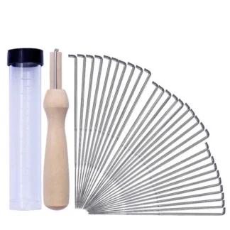 MIUSIE 30pcs Felting Needles Kits Wool Felting DIY Supplies Felting Needles Wool Felt Pocked Needles Set DIY Craft Felt Tools