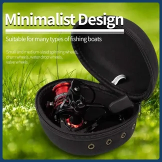 Portable Fishing Reel Bag Protective Case Black 15.5cm Waterproof EVA Outdoor Cover Boxs For Spinning Reel Fishing Tools Tackles