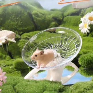 Flying Saucer Silent Running Exercise Wheel for Hamsters, Mice Hedgehog and Other Small Pets Silent Running Wheel
