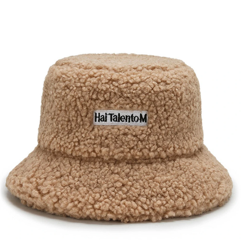 Winter Warm Fleece Bucket Hat for Men Women Cold Resistant Fashion Fisherman Cap Trendy Sunshade - Image 3