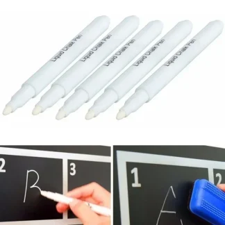 NEW 3 Pcs White Liquid Chalk Pen/Marker for Glass Windows Chalkboard Blackboard No-dust Chalks School Supplies Teacher Supplies