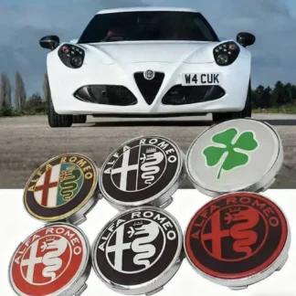 4pcs 60mm car wheel hub center cover replacement cover modification parts suitable for Alfa Romeo Giulia