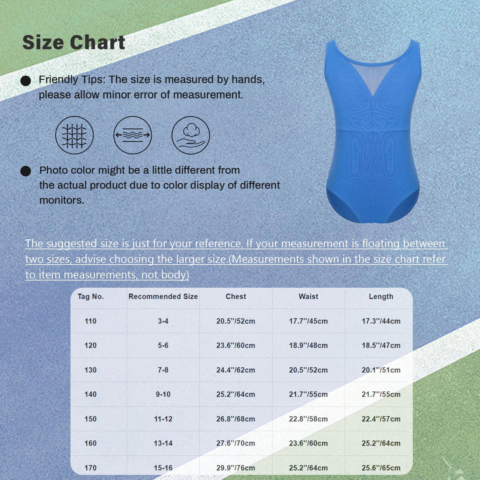 Girls Ballet Bodysuit Kids Ballet Leotard Sleeveless Mesh Patchwork V-Back Gymnastics Leotard Dance Clothing Ballerina Dancewear - Image 6