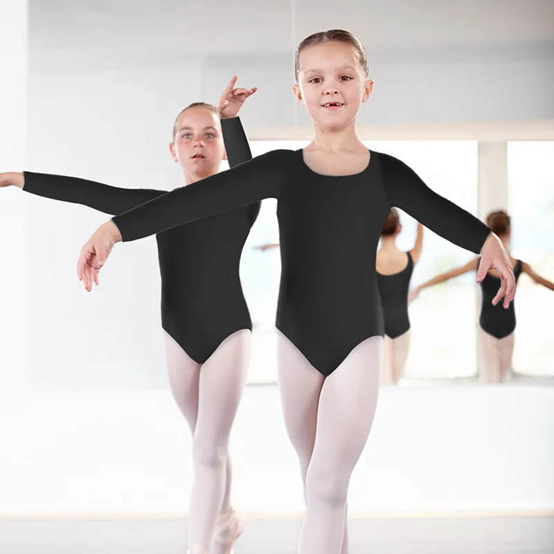 Girls Classic Team Basic Long Sleeve Ballet Dance Leotards for girl Gymnastics Dance Tops with Soft Lining Bodysuits Dancewear - Image 6