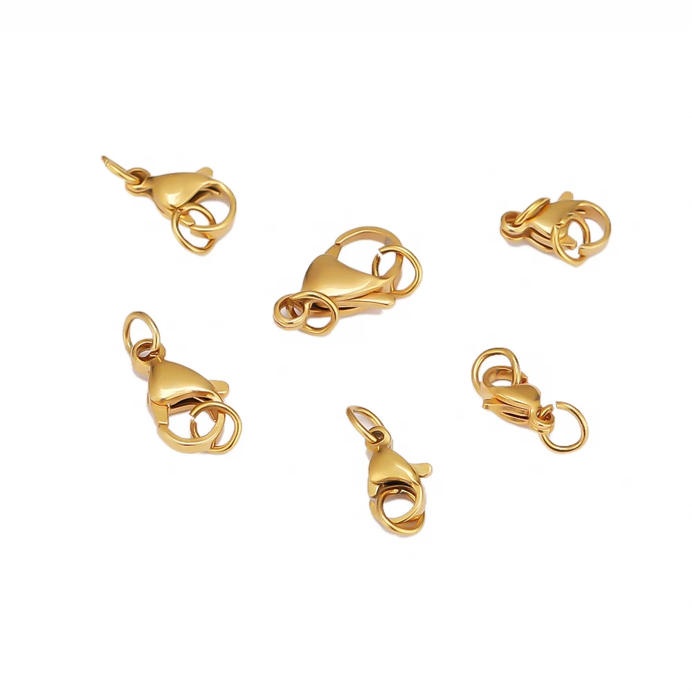 25Pcs Stainless Steel Lobster Clasps Jump Rings Hooks Connector Bracelet Necklace Chains DIY Jewelry Making Findings Supplies - Image 3