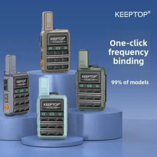 2PCS Mini Walkie Talkie License-free Portable Two Way Radios Station For Restaurant Construction site hunting security guard