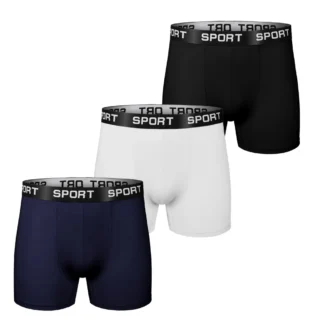 3Piece Set Letter Underwear male Mens Boxers Briefs Sexy Underpants Leisure Quick Drying Breathable Men's Boxing Panties Men