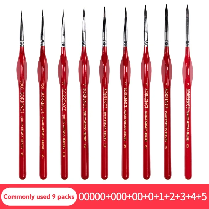 3/4/5/9PCS Superfine Hook Line Pens Nylon Hair Painting Pen Detail Outline Drawing Brushes Set Watercolor Paint Art Supplies - Image 6