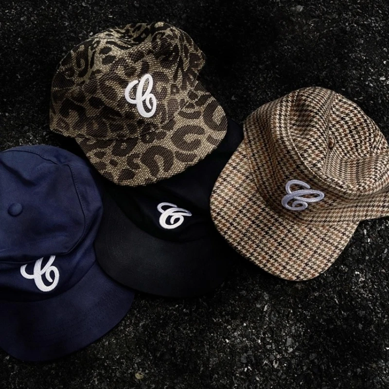 Y2K Flat Top Letter Embroidered Hats for Women Men Summer Autumn Casual Versatile Duckbill Leopard Flat Brim Baseball Cap Gorras - Image 5