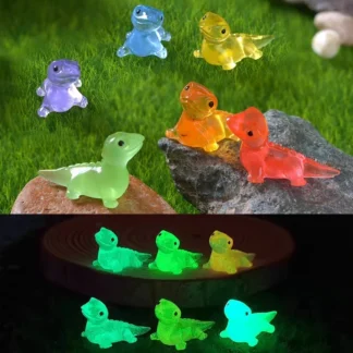 10/20PCS Mini Lizards Glow At Dark Lizard Vivarium DIY Mimiature Figurines Fairy Garden Decoration Kawaii Animals Accessories