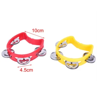 For Christmas Party Plastic Percussion Tambourine for Adults Hand Tambourine Musical Instrument Musical Rhythm Instrument