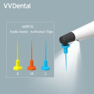 60 PCS/Set Dental Sonic Irrigator Tips Endo Sonic Activator Tips For Root Canal Dental Endodontics Instrument