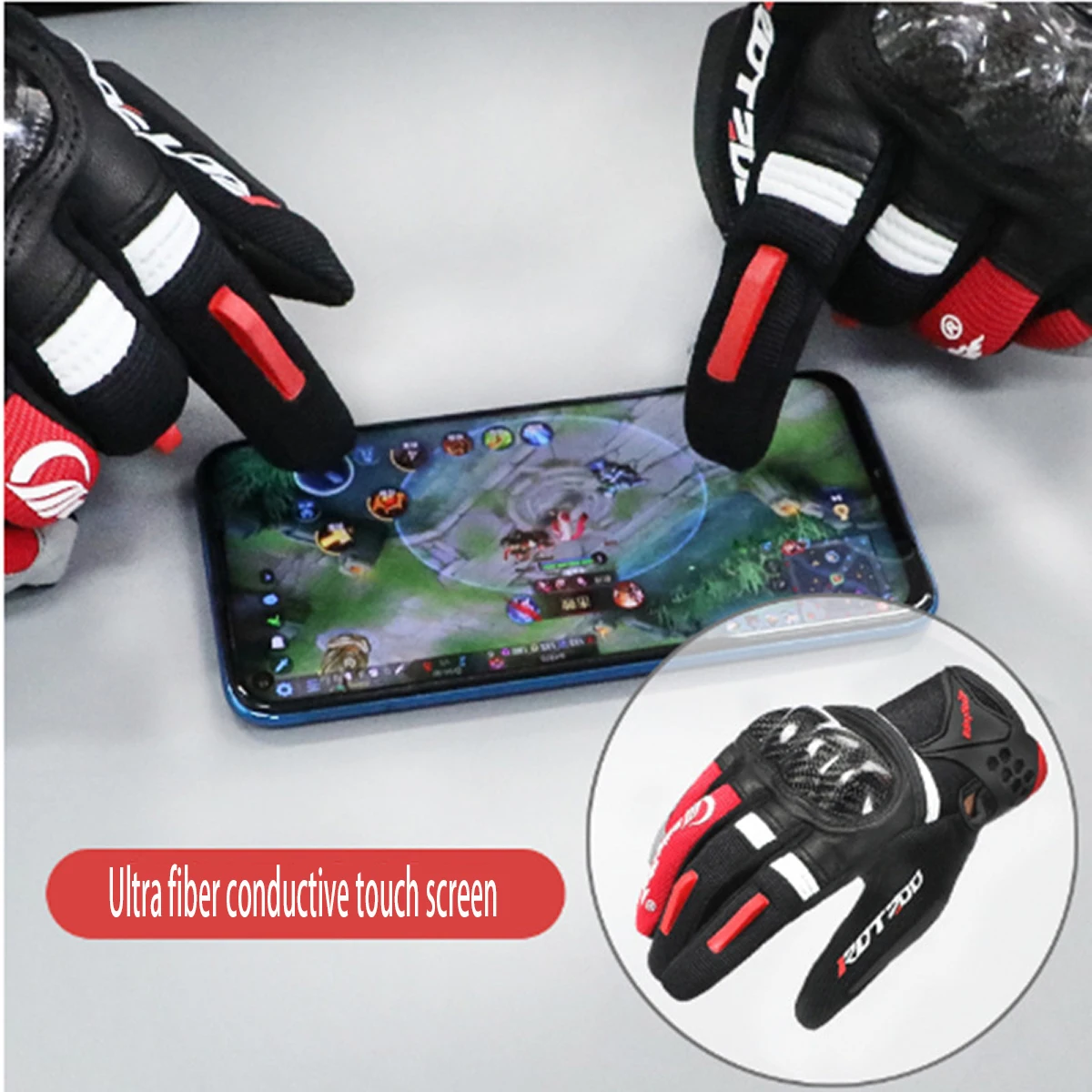 Summer Breathable Anti-Slip Motorcycle Gloves Men Women with Hard Knuckles Protective Gear for MTB Cycling Motorbike Racing - Image 4