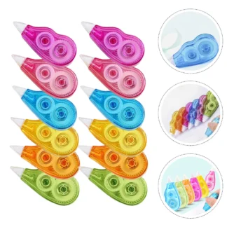 12 Pcs Correction Tape School Supplies Writing Tapes Adhesive Stationery Tools Portable Corrector Students Study Aids