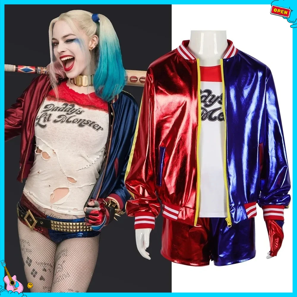 Best-Selling Quinn Cosplay Costume - Halloween & Carnival Outfit for Women, Adult Jacket Set, Christmas Party Attire