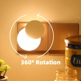 LED Light Control Sensing Lamp Night Lights EU US Plug For Baby Children Living Room Bedroom Corridor Bathroom Light Lamp