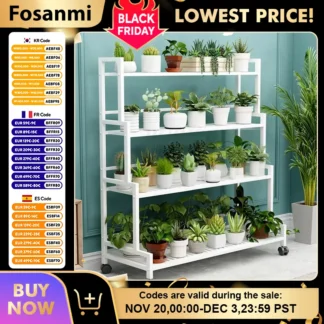 Plant Stand Flower Rack 3 Or 4 Tier Flower Pot Shelf Storage Organizer Display Rack For Indoor Garden Balcony Floor Stand