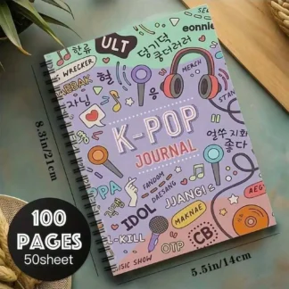 k pop Demon Hunting Team New 1PCS Cartoon Notebook Cute Anime Figure Image Portable Spiral Notebook 100 Page Halloween Christmas