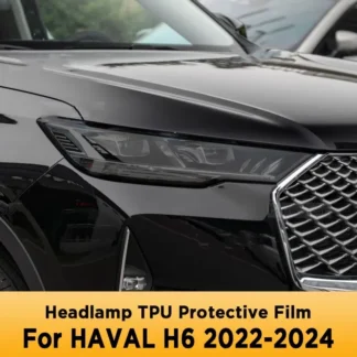 For HAVAL H6 2022 2023 2024 Car Exterior Headlight Anti-scratch Front Lamp Tint TPU Protective Film Cover Repair Accessories