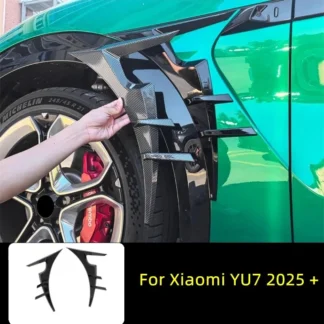 Car Styling Front Wind Knife Leaf Fender Side Mark Cover Protector Decoration Accessories Exterior Sticker For Xiaomi YU7 2025 +