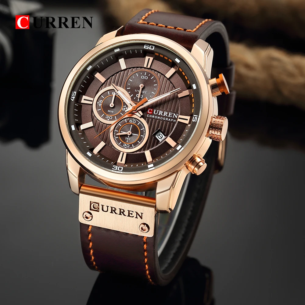 CURREN Fashion Date Quartz Men Watches Top Brand Luxury Male Clock Chronograph Sport Mens Wrist Watch Hodinky Relogio Masculino - Image 4