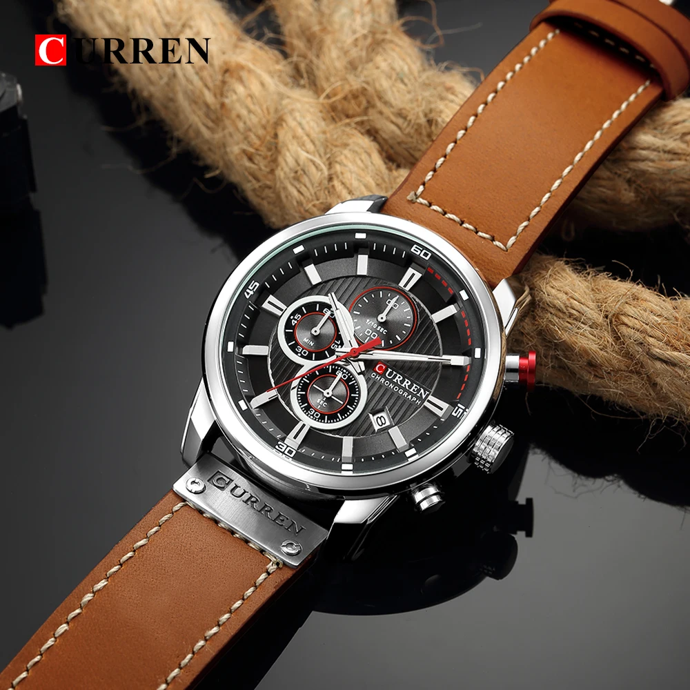 CURREN Fashion Date Quartz Men Watches Top Brand Luxury Male Clock Chronograph Sport Mens Wrist Watch Hodinky Relogio Masculino - Image 5