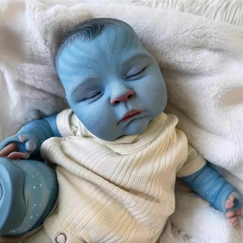 19inch Reborn baby doll peaches Avatar Newborn Baby Size Bebe Reborn Dolls Handmade 3D Skin Tone with Visible Veins Real Picture - Image 4