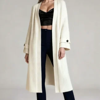 New Fashion Elegant Long Cardigan Women's Sweaters Autumn Winter Loose Long Sleeve Sweater Coat Office Lady Outwear