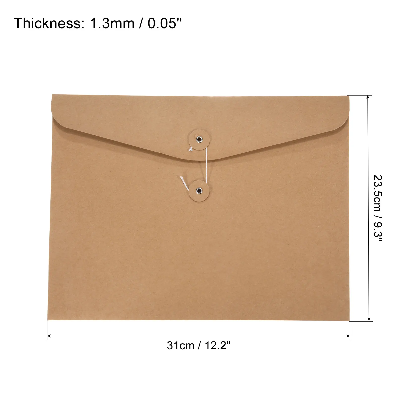 10Pcs File Storage Bag Kraft Paper Document Bag File Packaging Envelope Blank A4/A5 Document Envelopes Office Supply Stationery - Image 3
