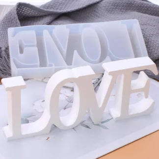 Valentine's Day Romantic Love Decorative Ornaments Mold High Quality Epoxy Resin Crafts Mold Handmade Gift Making Silicone Mould