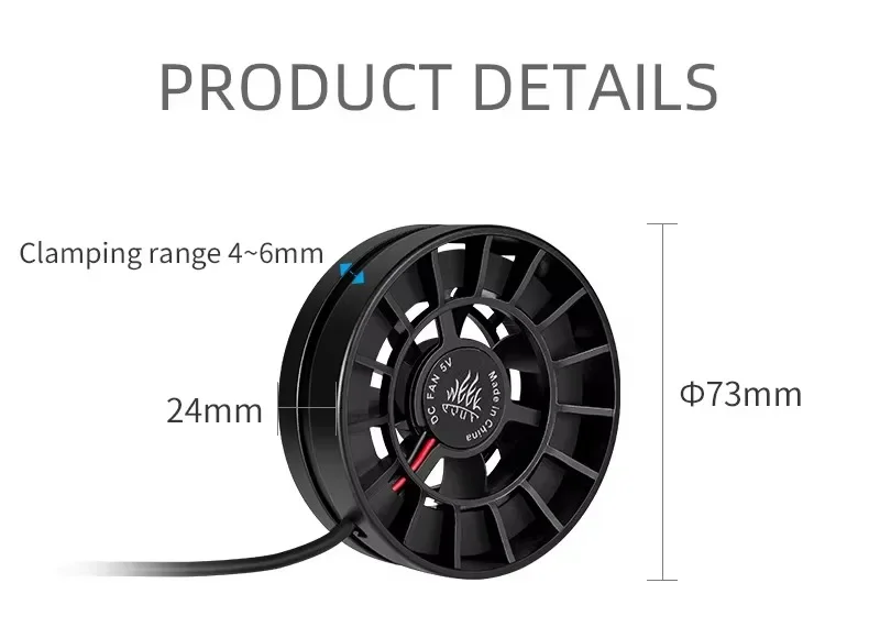 Week Aqua Cooling Circulation Fan for Pet Room Snake Lizards Turtle Amphibians Aquarium Rainforest Aquascape Temperature Control - Image 5