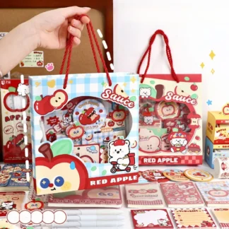 Apple A Lot of Essential Supplies for The School Season Student Stationery Set Souvenirs Gift Packs Creative Birthday Gifts