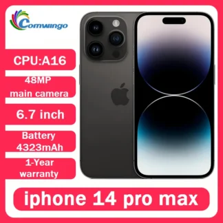 Unlocked Apple iPhone 14 pro Max Original 128GB 256GB ROM 6GB RAM 6.7' Genuine Retina OLED Face ID physics A15 Chip NFC Used14pm