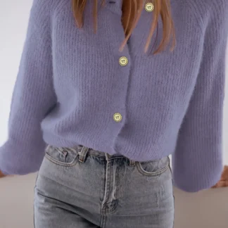 New Stylish, Elegant, Romantic, Versatile Solid Color Everyday Long-Sleeved Soft Women's Cardigan Sweater