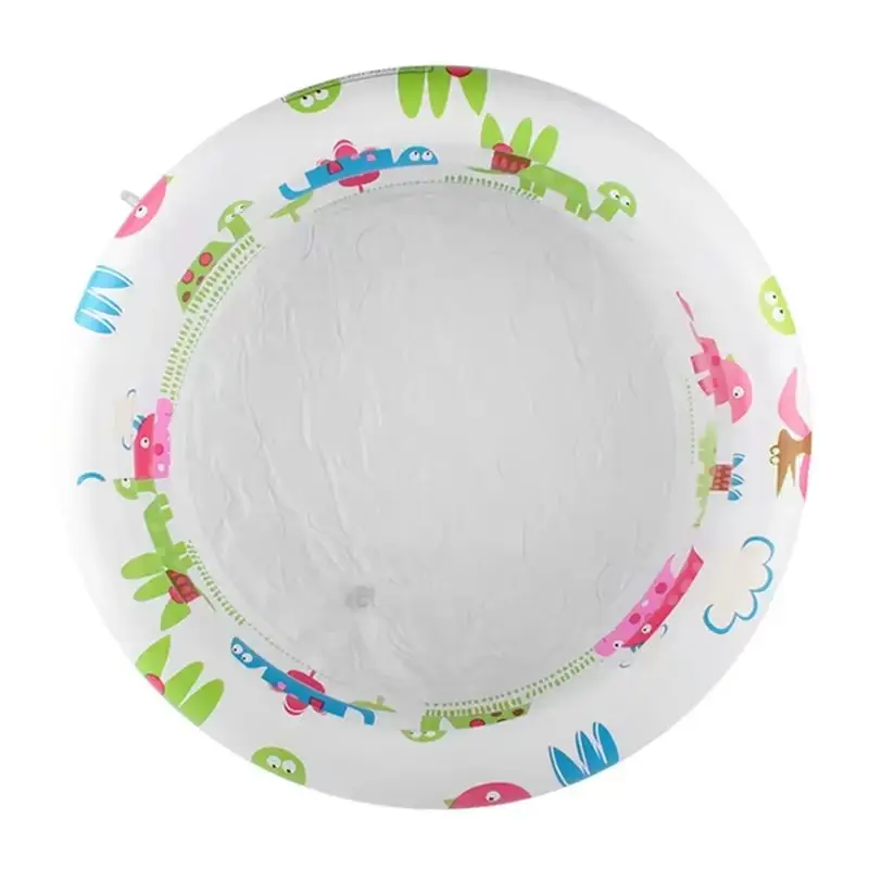 A07I Moveable Round Inflatable Pool For Young Children Featuring Cartoon Dinosaurs, Perfect For Outdoor Activity - Image 3