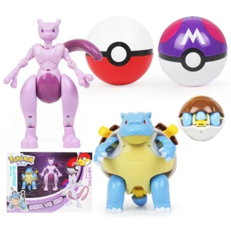 2025 Pokemon Action Figure Pokeball Poke Ball Deform Venusaur Blastoise Mewtwo Charizard Gyarados Pikachu Toy Kids Birthday Gift