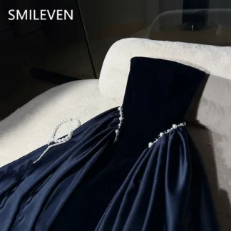 Smileven Modest A-line Sexy Prom Dress Beading Applique Party Gowns Sleeveless Formal Occassion Dress Customized 2025