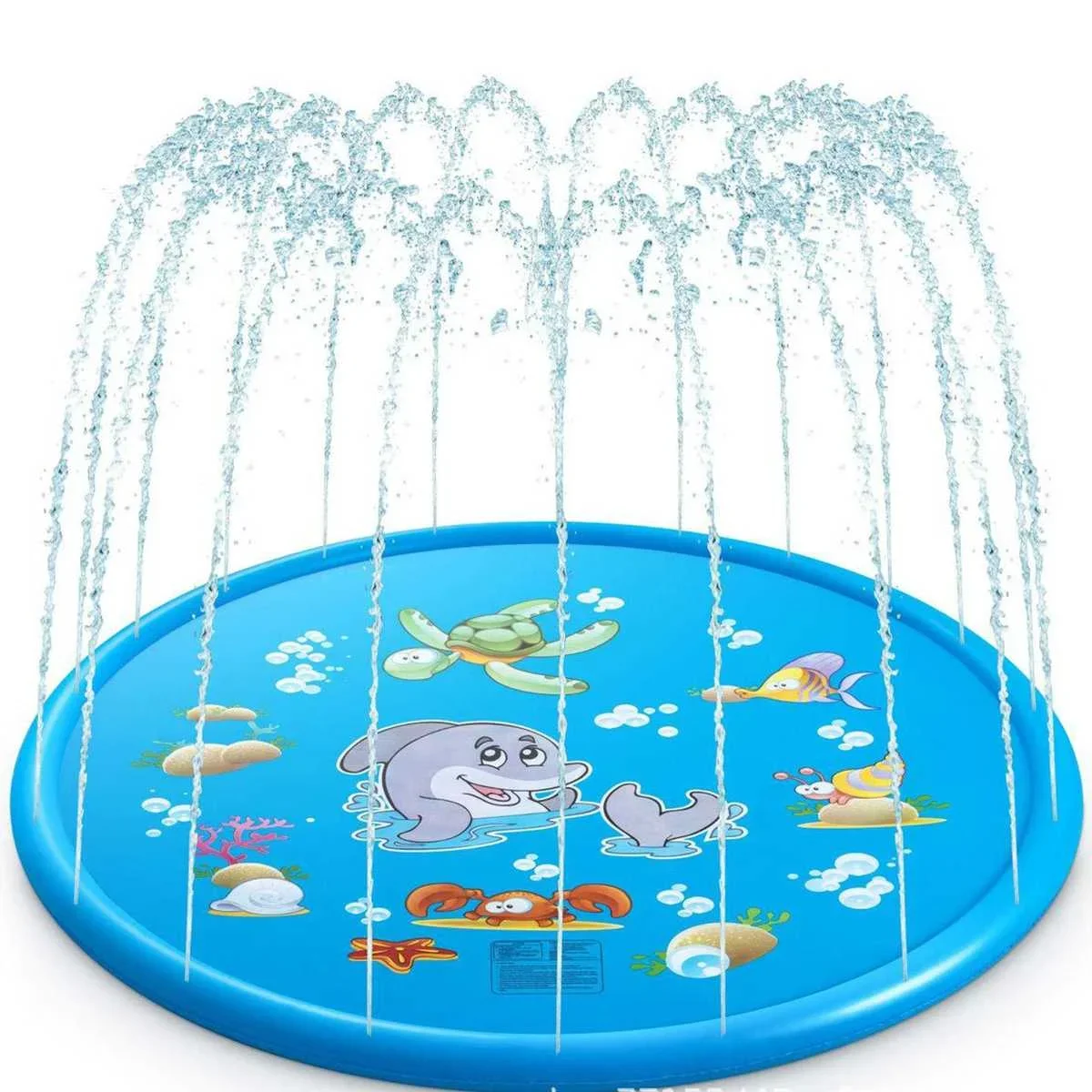 100/170cm Kids Outdoor Funny Toys Children Inflatable Round Water Splash Play Pools Playing Sprinkler Mat Yard Water Spray Pad - Image 3