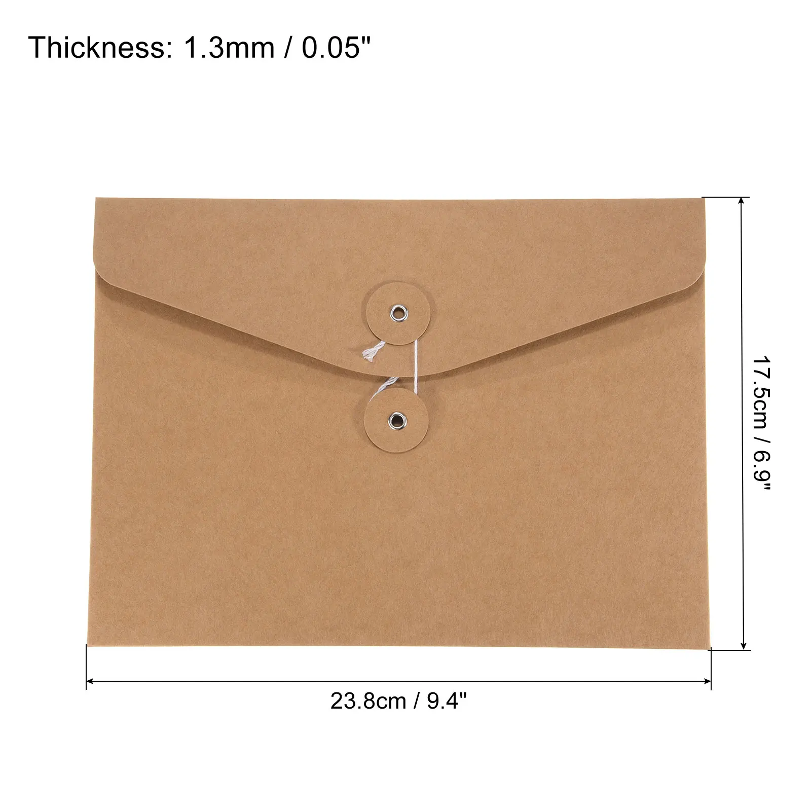 10Pcs File Storage Bag Kraft Paper Document Bag File Packaging Envelope Blank A4/A5 Document Envelopes Office Supply Stationery - Image 2