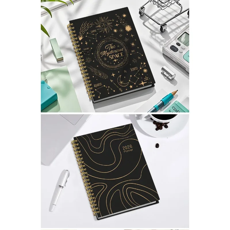 A4 Coil Notebook Schedule Planning Time Management Work Record Weekly Planner Plan Book - Image 6