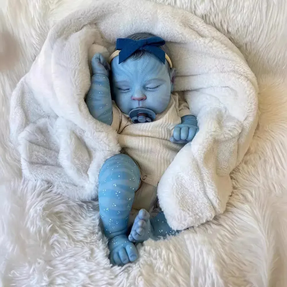 19inch Reborn baby doll peaches Avatar Newborn Baby Size Bebe Reborn Dolls Handmade 3D Skin Tone with Visible Veins Real Picture - Image 3