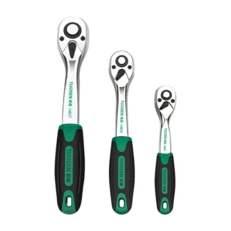 TUOSEN 3 size 72-Tooth Quick Release Ratchet Wrench- Multi-Function Hand Tool for Auto Repair & Maintenance