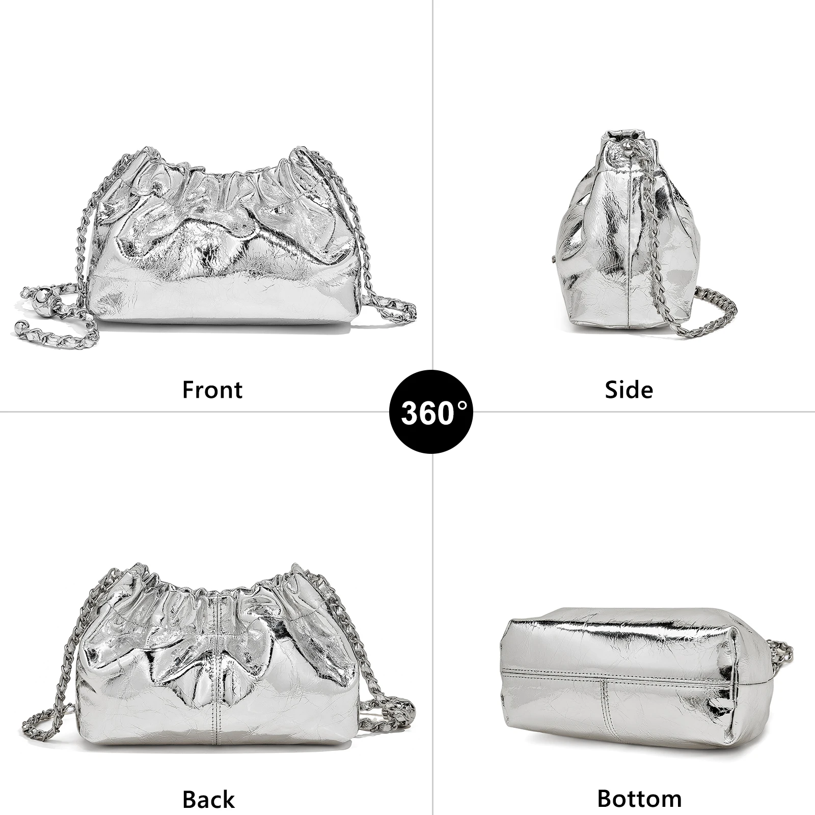 FOXER Genuine Leather Women Small Shoulder Bag Lady Fashion Mini Crossbody Handbag Purse Perfect Gift for Wife, Girlfriend - Image 2