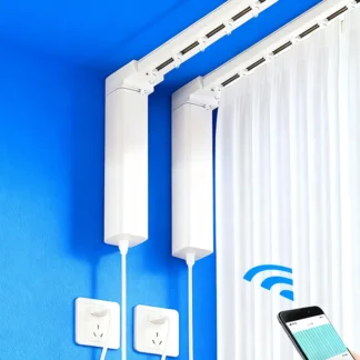 Smart Electric Curtain Track Motorized Remote Control Modern Technology Style 100KG Load Super Silent 22DB Zigbee WiFi Home Use