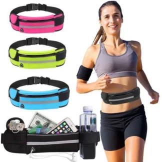 Waterproof Running Waist Pack - Unisex Sports Bag with Phone Holder, Ideal for Active Lifestyles (رياضة)​