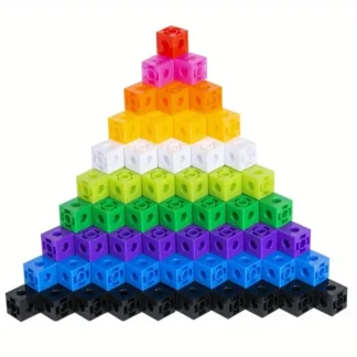 100pcs Linking Cubes Counting Cubes, Colorful Math Cubes, Math Manipulatives Classroom Learning Supplies Activities toys (Clas